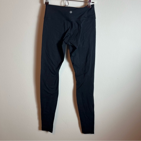 Lululemon black leggings size 4 wunder under - Picture 3 of 10